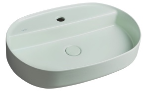 malja-allas Interia Infinity Oval 60x40 cm, matta vihreä Mint