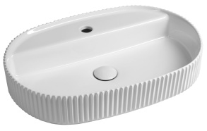 malja-allas SINTESI 60x40cm, valkoinen