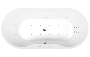 Poreamme IO HYDRO-AIR, 180x85x49 cm, valkoinen