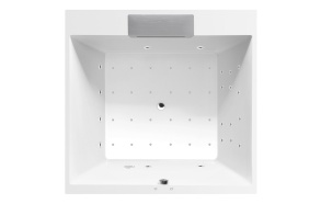 poreamme  CAME FALLS  175x175x50cm,  Attraction Hydro-Air,  kromi