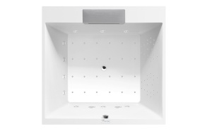 poreamme  CAME FALLS  175x175x50cm,  Highline Hydro-Air,  kromi
