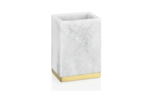 marmorinen muki 7x5x10.5 cm, matta kulta
