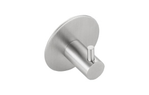 liimattava pyöreä koukku, harjattu teräs