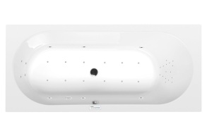 poreamme  ASTRA B  165x75x48cm,  Highline Hydro-Air,  kromi