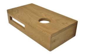 Tammipuusta valmistettu pesualtaan hylly 400x210x100 mm, oikea