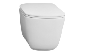 WC-istuin Kerasan Tribeca Rimless 5118, lattiamalli, valkoinen Tech (antibakteerinen pinta)