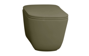 WC-istuin Kerasan Tribeca Rimless 5118, lattiamalli, matta vihreä