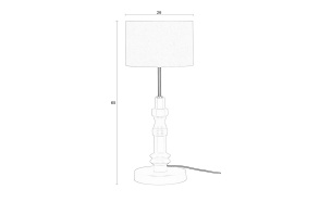 Pöytälamppu Totem Beige