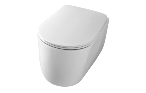 WC-istuin Kerasan Nolita 5314 Rimless, seinämalli, valkoinen Tech (antibakteerinen pinta)