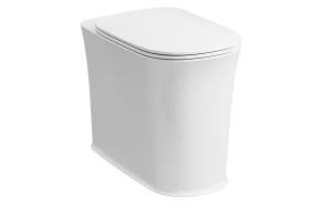 WC-istuin New Yorker, liitettävä seinäsäiliöön,lattiamalli valkoinen