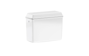 seinälle asennettava huuhtelusäiliö New Yorker, valkoinen