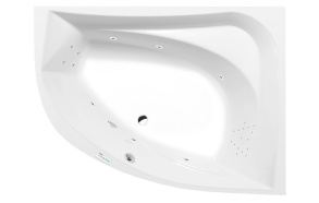 poreamme  TANYA R  160x120x49cm,  Highline Hydro,  kromi