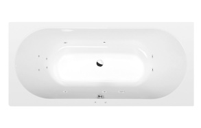 poreamme  VIVA B  185x80x47cm,  Active Hydro,  kromi