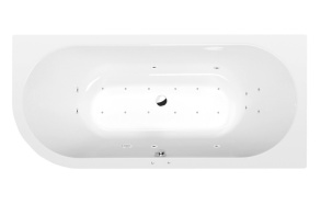 poreamme  VIVA R  185x80x47cm,  Active Hydro-Air,  kromi