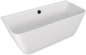 kivimassa kylpyamme Skylla 169x75x60 cm, matta valkoinen