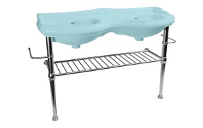 pesuallaskonsoli Kerasan Retro 120 cm, kromi