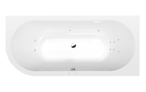 poreamme  VIVA R  175x80x47cm,  Attraction Hydro,  kromi