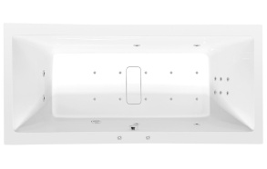 Poreamme MARLENE HYDRO-AIR, 200x90x48 cm, valkoinen