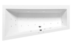 poreamme  ANDRA L  170x90x45cm,  Active Hydro-Air,  kromi