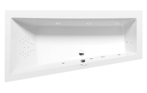 poreamme  ANDRA L  160x90x45cm,  Highline Hydro,  kromi