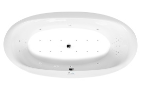 poreamme  STADIUM  190x95x46cm,  Highline Hydro-Air,  kromi