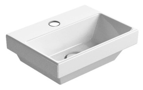 keraaminen pesuallas NORM 35x26 cm 1 hanareikä, valkoinen ExtraGlaze