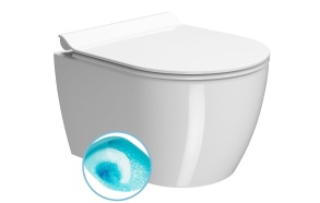 seinä-wc Pura Swirlflush, 35x46 cm, valkoinen ExtraGlaze