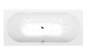 poreamme  VIVA B  175x80x47cm,  Highline Hydro-Air,  kromi