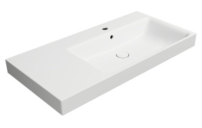 pesuallas NUBES 100x50cm, L, valkoinen matta