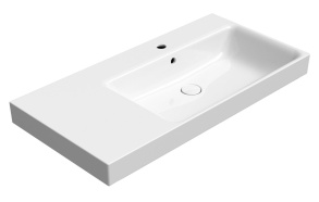 pesuallas NUBES 100x50cm, L, valkoinen ExtraGlaze