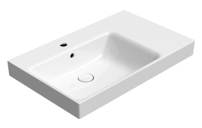 pesuallas NUBES 80x50cm, R, valkoinen ExtraGlaze