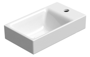 pesuallas INTERIA Nubes 40x23 cm,  valkoinen ExtraGlaze