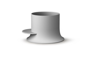 japanilainen kylpyamme Alba, matta harmaa