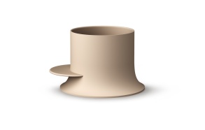 japanilainen kylpyamme Alba, matta caffe latte