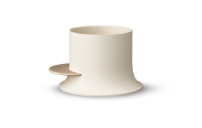 japanilainen kylpyamme Alba, matta oyster / matta caffe latte