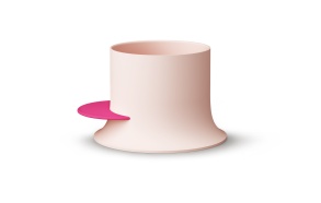 japanilainen kylpyamme Alba, matta roosa / matta magenta