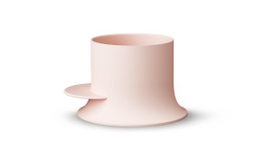 japanilainen kylpyamme Alba, matta roosa