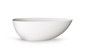 Silkstone kivimassa kylpyamme Ovo, matta valkoinen