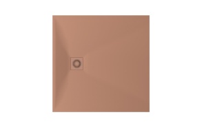 suihkuallas Lettera 100x100 Clay+ jalat, etulevy ja vesilukko