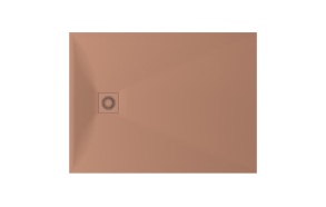 suihkuallas Lettera 100x120 Clay+ jalat, etulevy ja vesilukko