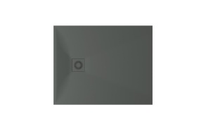 suihkuallas Lettera 80×100 Grey+ jalat, etulevy ja vesilukko