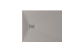 suihkuallas Lettera 80×100 Smoke+ jalat, etulevy ja vesilukko