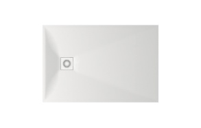 suihkuallas Lettera 80x120 valkoinen+ jalat, etulevy ja vesilukko