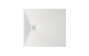 suihkuallas Lettera 90x100 valkoinen+ jalat, etulevy ja vesilukko