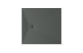 suihkuallas Lettera 90x100 Grey+ jalat, etulevy ja vesilukko