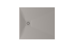 suihkuallas Lettera 90x100 Smoke+ jalat, etulevy ja vesilukko