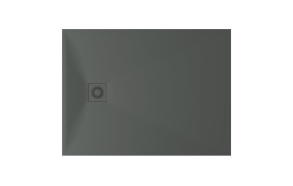 suihkuallas Lettera 90x120 Grey+ jalat, etulevy ja vesilukko