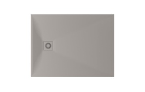 suihkuallas Lettera 90x120 Smoke+ jalat, etulevy ja vesilukko