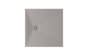 suihkuallas Lettera 90x90 Smoke+ jalat, etulevy ja vesilukko