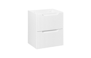 allaskaappi Nova 50x39x57 cm, matta valkoinen, 2 laatikkoa